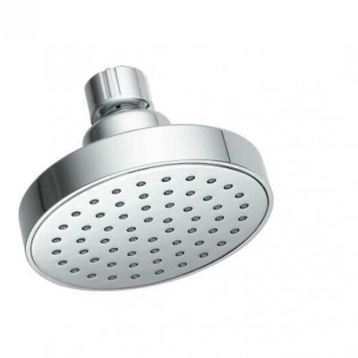 round chrome black color water saving rain shower head