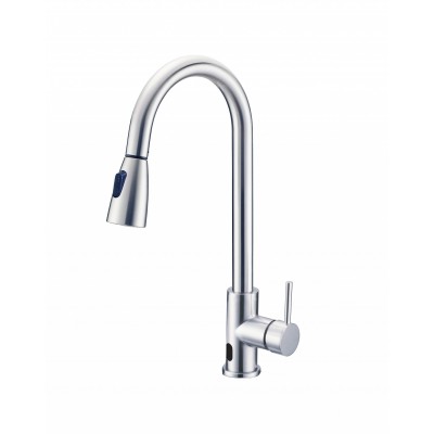 UPC sensor Pulldown Kitchen Sink Faucet Modern Automatic High Arc Single Handle Touchles  kitchen