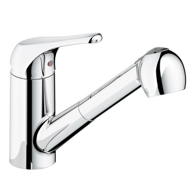 UPC SS Pull out kitchen sink faucet