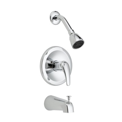 ABS health 304 stainless steel classic tub and shower faucet UPC bathroom faucet with zinc handle led  faucet light cartridge